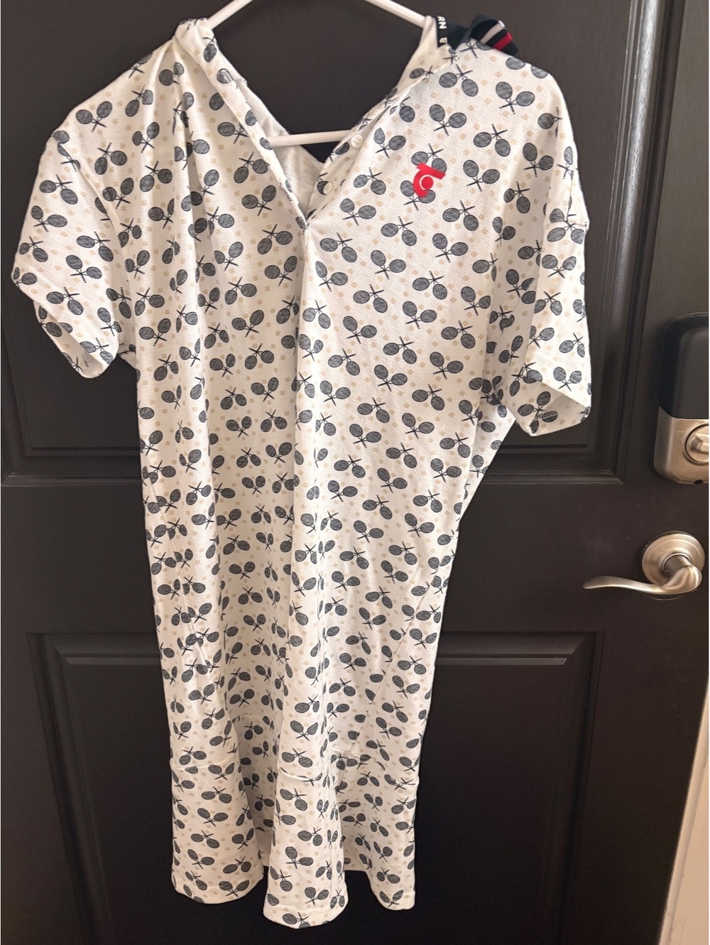 Tretorn White Tennis Dress with Navy Collar Coquette Style Size S NWT